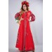 Embroidered Boho Maxi Dress "Fortune" Red